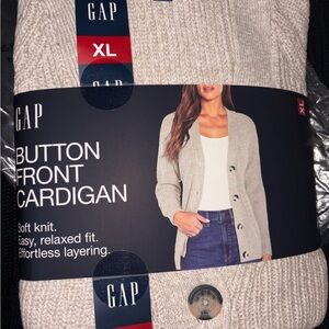 GAP Cream Button Front Cardigan